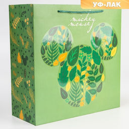 Пакет ламинированный, 30 х 30 х 12 см, Мышка Микки Маус