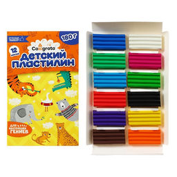 Пластилин «Calligrata kids: классический», 12 цветов, 180 г