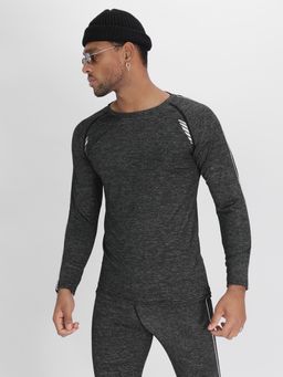 Комплект мужского термобелья без начеса темно-серого цвета 2214TC - FUYOUKAI фото 7