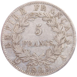 5 франков 1809 года A Франция