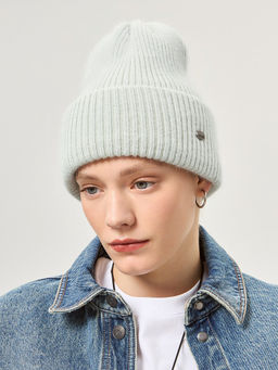 Шапка жен. анг+виск+нейл LB-A53072 olive