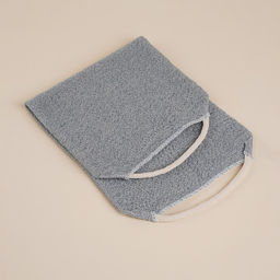 Мочалка - лента массажная SL Home «Ортика», хлопок, 48×21 см, серая