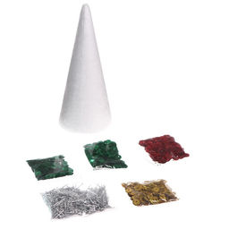 Новогодняя игрушка пайетками Ёлка+ 3 цвета пайеток - Школа талантов фото 3