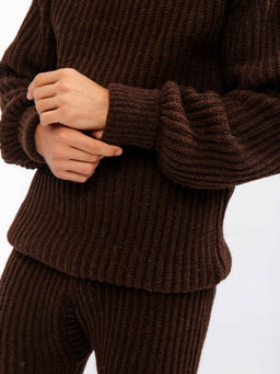 Водолазный костюм (комплект: штаны+свитер с горлом) вязаный из верблюжьей шерсти