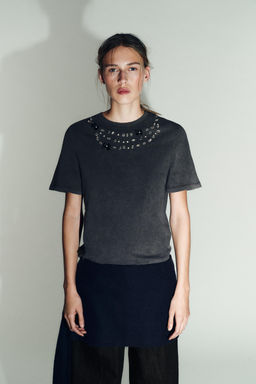 WASHED JEWEL T-SHIRT - Zara фото 2