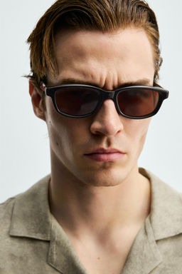 CAMISA SATINADA RELAXED FIT / Beige - Zara фото 6