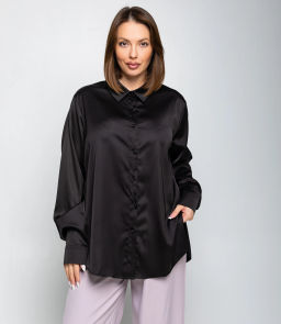 Рубашка #ОКТ085005, чёрный