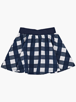 Юбка для девочки UD 1067 синяя клетка - Mini maxi фото 7