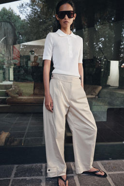 PANTAL?N CHINO TRABILLAS ZW COLLECTION / Piedra