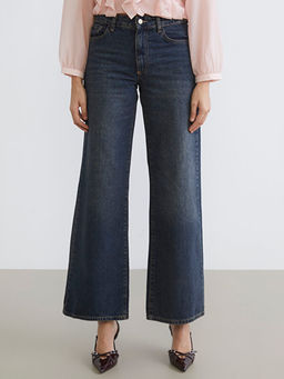 Wideleg Kad?n Jean Pantolon