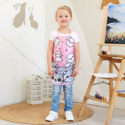Фартук детский Этель Lovely cats, 49 х 39 см