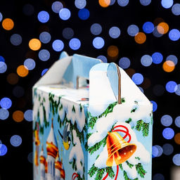 Цена за 5 шт. Подарочная коробка Рождество , 16,8 х 6,8 х 20,9 см - Simaland фото 5