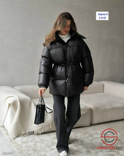 Пуховик женский с капюшоном