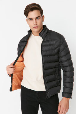 TRENDYOL MAN Tas Regular Fit Dik Yaka Sisme Ruzgara ve Suya Dayan?kl? Mont TMNAW23MO00001 - Trendyolmilla фото 11