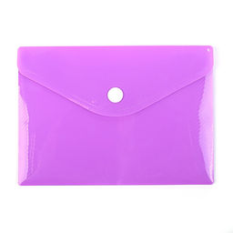 Цена за 12 шт. Папка-конверт на кнопке, А6, 180 мкм, Calligrata рифлёная, флуоресцентная, МИКС  фото 2