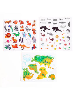 Развивающий набор Глобус - изучаем животный мир - Эврики фото 7