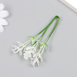 Искусственное растение для творчества «Чистотел», набор 12 шт., белый, 9 см