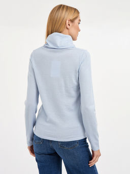 водолазка женская базовая из шерсти с воротником хомут - Glenfield фото 7