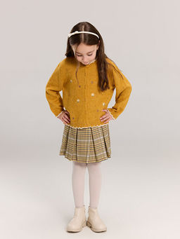 Beli Ayarlanabilir Lastikli Ekose K?z ?ocuk Etek