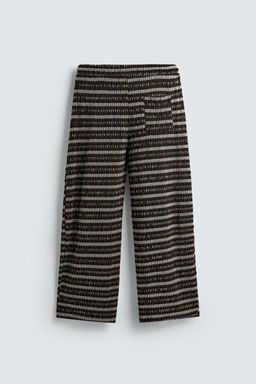 JACQUARD CUTWORK TROUSERS - Zara фото 8