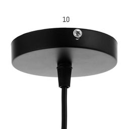 Светильник 669918/1 E27 40 Вт черный-золото 18×18×118 см