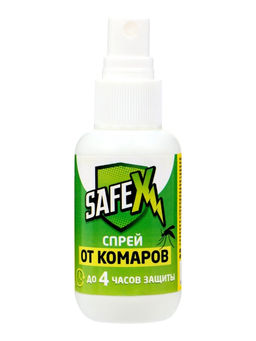 Цена за 3 шт. Спрей для нанесения на одежду от клещей и комаров SAFEX, 50 мл.  фото 2