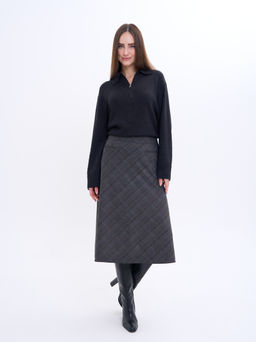 Женская юбка расклешенная от пояса к низу, - Трика фото 2