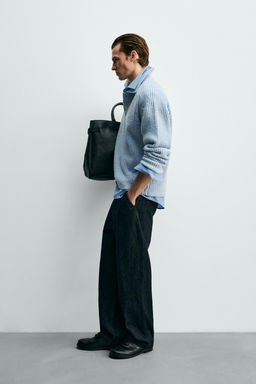 PURL KNIT WOOL BLEND POLO SHIRT - Zara фото 11