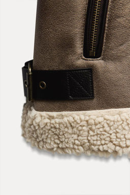 DOUBLE-FACED JACKET WITH TABS - Zara фото 10