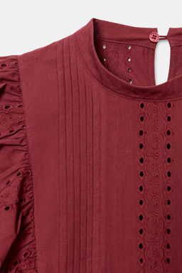ROMANTIC BLOUSE WITH CUTWORK EMBROIDERY - Zara фото 18