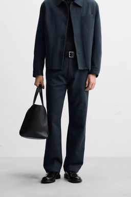 COTTON - LYOCELL TROUSERS - Zara фото 2