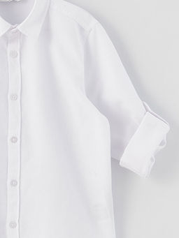 Basic Uzun Kollu Erkek ?ocuk G?mlek