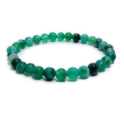 Браслет из камня Зеленый агат дарует карьерный рост и взаимовыгодное сотрудничество