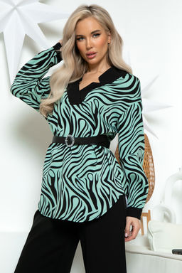 Блуза Open Style 6697 зеленый