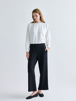 Beli Lastikli Modal Kar???ml? Kad?n Pantolon