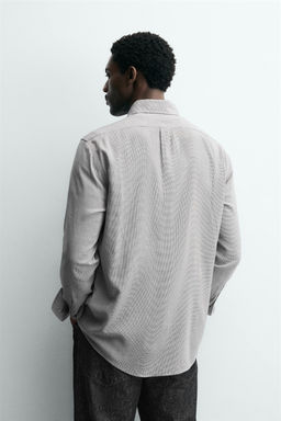 VISCOSE-WOOL BLEND CHECK SHIRT - Zara фото 3