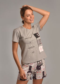 Комплект с шортами СЕКРЕТ (серый №3) - Ивановская трикотажная компания фото 2