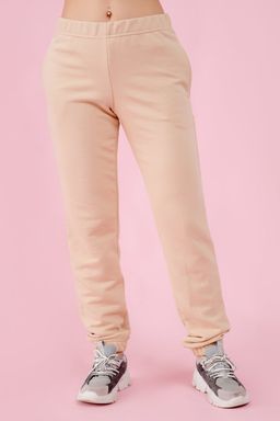 Брюки трикотажные хлопковые бежевые - Odis фото 8