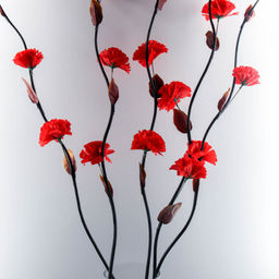 Сухоцвет набор 5 штук 150 см Гвоздика красная / 18-18 /уп 100/641044 - Галеонтрейд фото 5