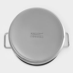 Котёл Катунь «Общепит», 20 л, d=35 см, h=24 см, с крышкой, капсульное дно, индукция, нержавеющая сталь, хромированная