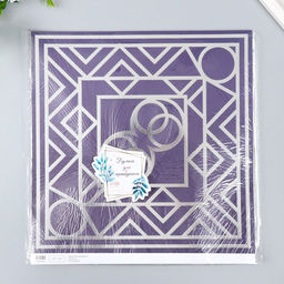 Цена за 5 шт. Бумага для скрапбукинга двусторонняя Эклектика серебро и мехенди, плотн 180 г 30.5?32 см