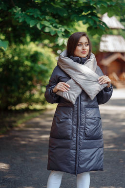 Куртка женская зимняя 22600 (черный/какао) - Kankan фото 20