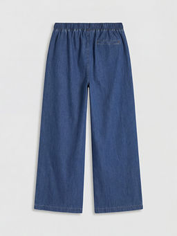 Beli Lastikli Wideleg Kad?n Jean Pantolon