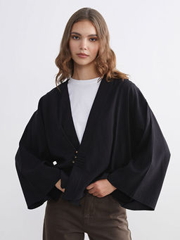 Kruvaze Yaka Oversize Kad?n Kimono