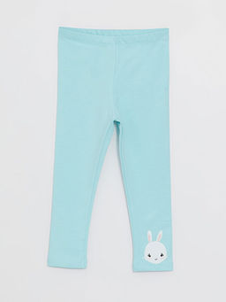 Beli Lastikli Bask?l? K?z Bebek Tayt