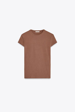 SLIM FIT SHORT SLEEVE T-SHIRT - Zara фото 25