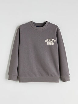 Bisiklet Yaka Erkek ?ocuk Sweatshirt