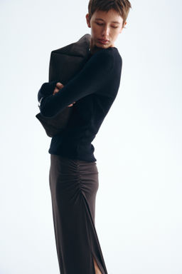 Falda midi drapeada - H&m фото 8