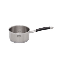 1503 GIPFEL Набор посуды SIGNO 7пр. (ковш 16х8см/1,7л, кастрюля 16х12см/2,4л с крышкой, кастрюля 20х10,5см/3,2л с крышкой, кастрюля 20x14см/4,4л с крышкой), с индукционным капсульным дном. Материал: н  фото 4