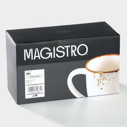 Кружки Magistro «Церера», набор 2 шт., 400 мл, фарфор, белые